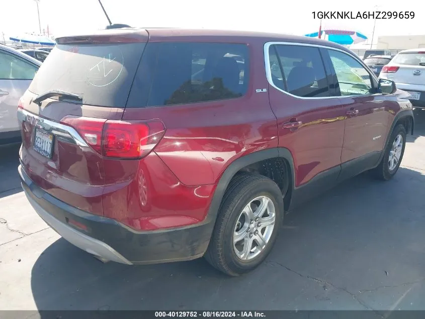 1GKKNKLA6HZ299659 2017 GMC Acadia Sle-1