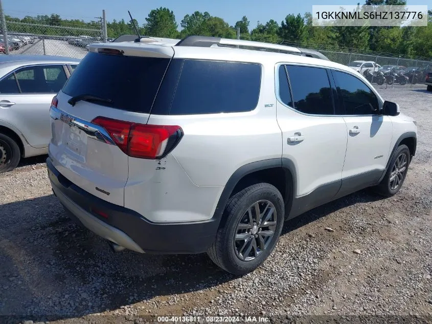 2017 GMC Acadia Slt-1 VIN: 1GKKNMLS6HZ137776 Lot: 40136811