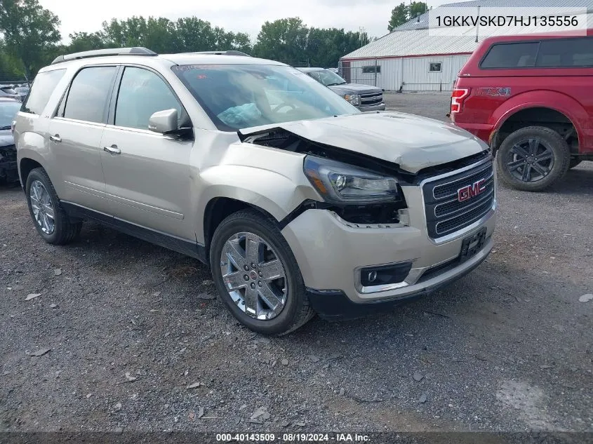 2017 GMC Acadia Limited VIN: 1GKKVSKD7HJ135556 Lot: 40143509