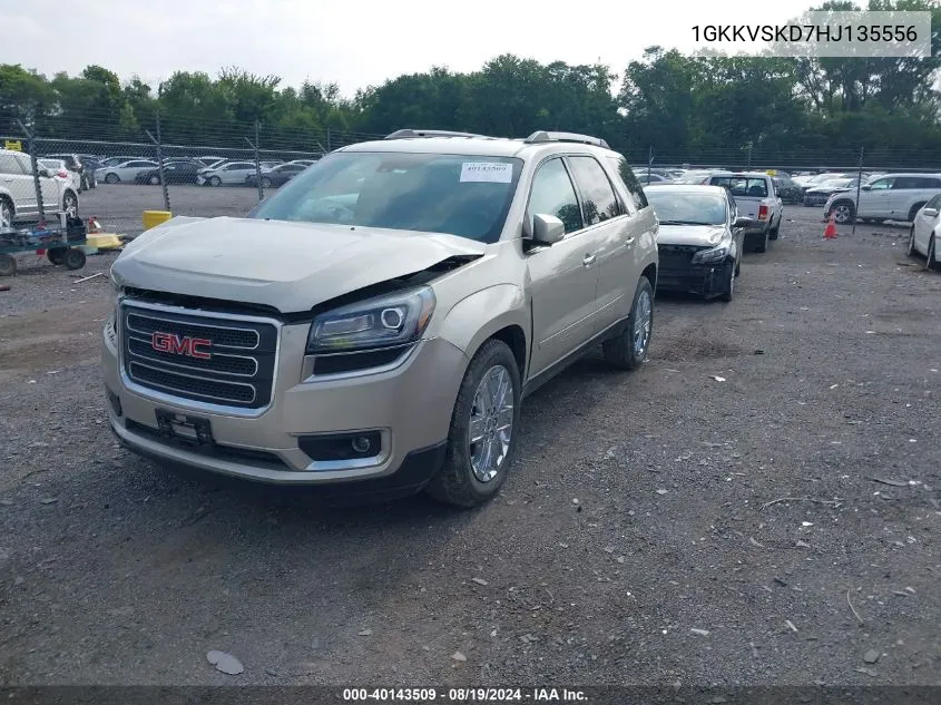 1GKKVSKD7HJ135556 2017 GMC Acadia Limited