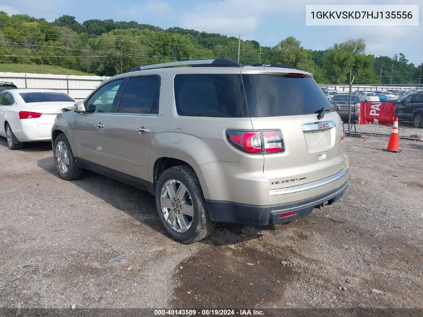 1GKKVSKD7HJ135556 2017 GMC Acadia Limited