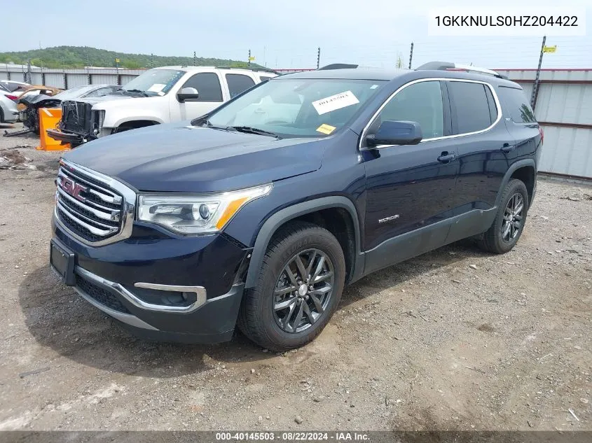 1GKKNULS0HZ204422 2017 GMC Acadia Slt-1