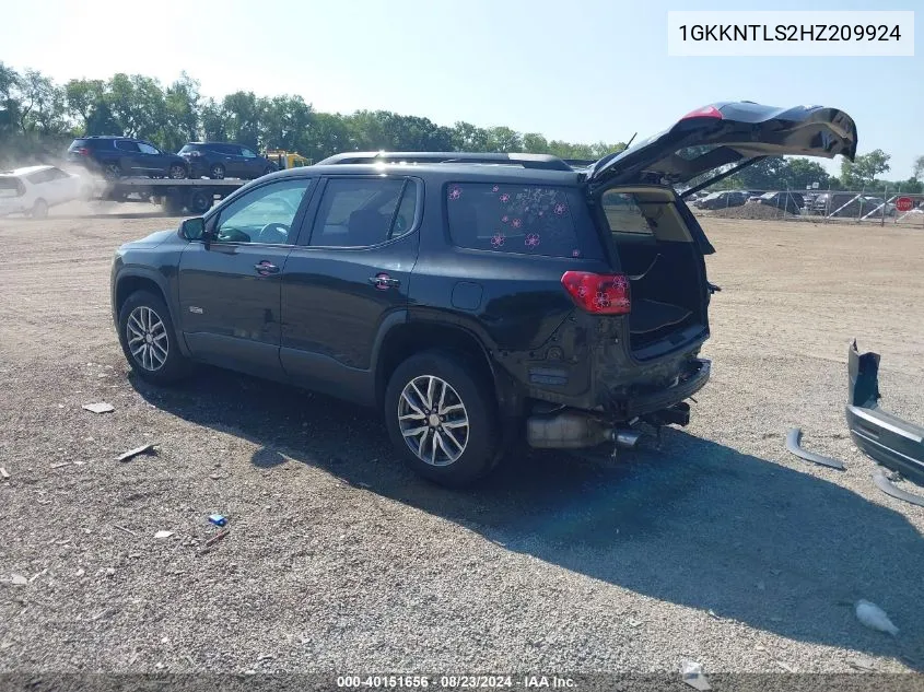 1GKKNTLS2HZ209924 2017 GMC Acadia Sle-2