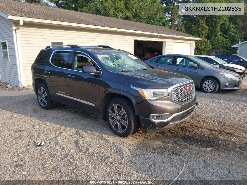 2017 GMC Acadia Denali VIN: 1GKKNXLS1HZ202535 Lot: 40151821