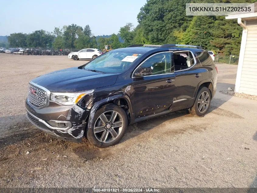 2017 GMC Acadia Denali VIN: 1GKKNXLS1HZ202535 Lot: 40151821