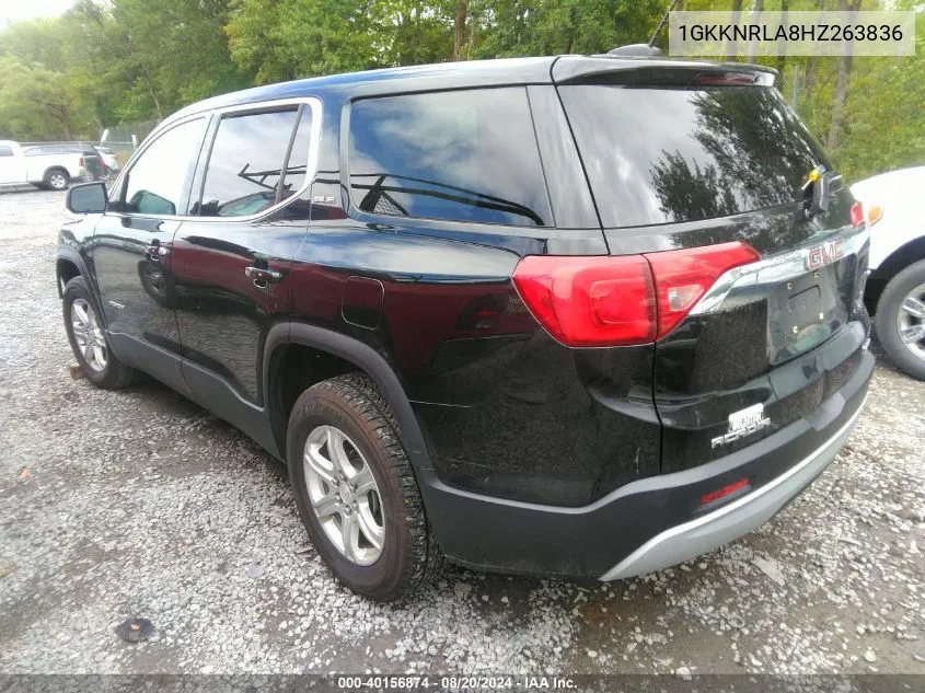 2017 GMC Acadia Sle-1 VIN: 1GKKNRLA8HZ263836 Lot: 40156874