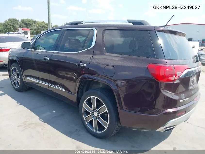 1GKKNPLS8HZ249027 2017 GMC Acadia Denali