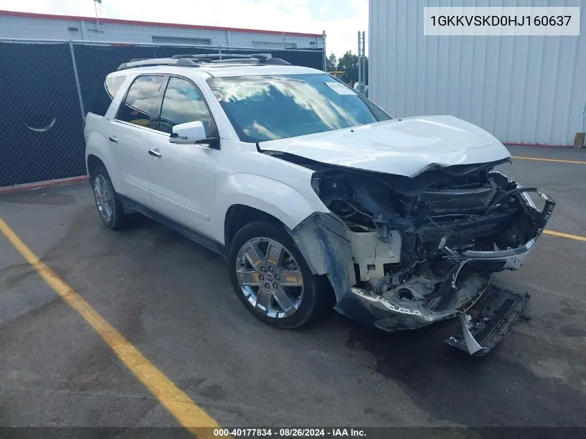 1GKKVSKD0HJ160637 2017 GMC Acadia Limited