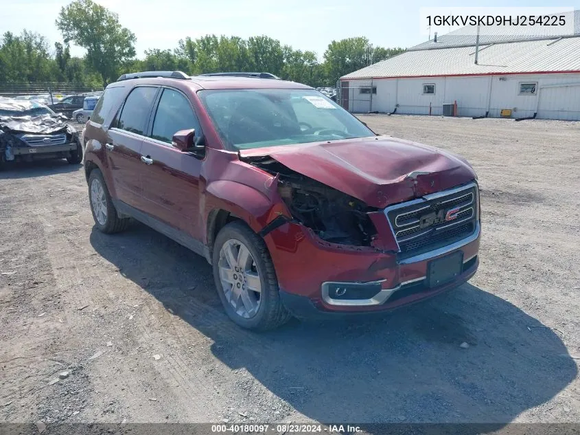 2017 GMC Acadia Limited VIN: 1GKKVSKD9HJ254225 Lot: 40180097