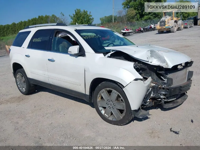 2017 GMC Acadia Limited VIN: 1GKKVSKD6HJ289109 Lot: 40184826