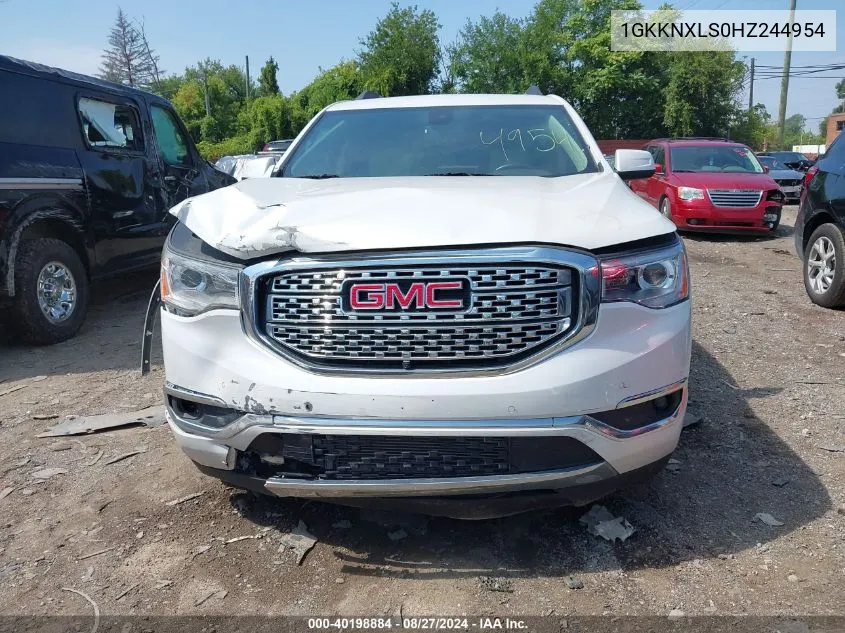 1GKKNXLS0HZ244954 2017 GMC Acadia Denali