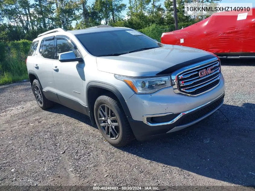 2017 GMC Acadia Slt-1 VIN: 1GKKNMLSXHZ140910 Lot: 40240483