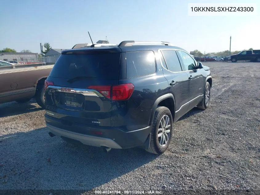 1GKKNSLSXHZ243300 2017 GMC Acadia Sle-2