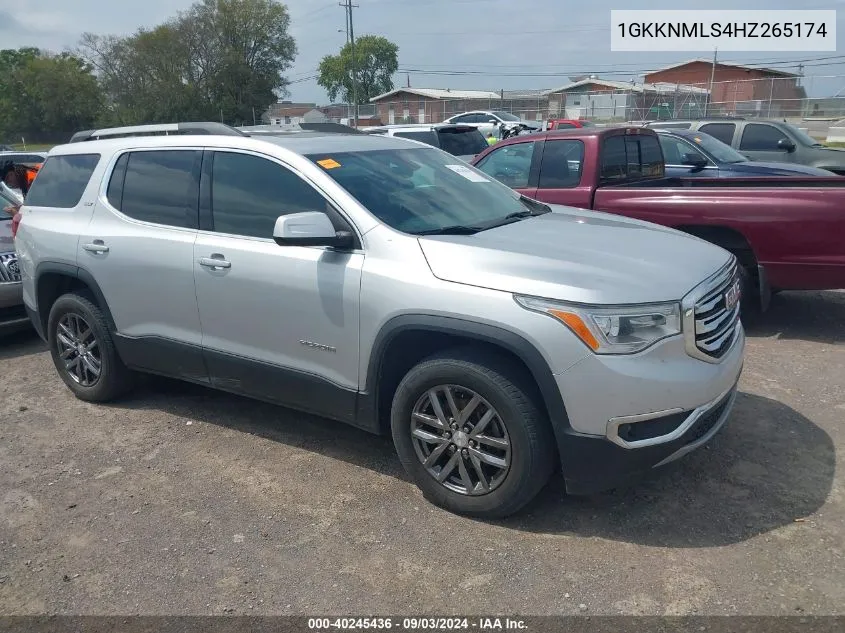 2017 GMC Acadia Slt-1 VIN: 1GKKNMLS4HZ265174 Lot: 40245436