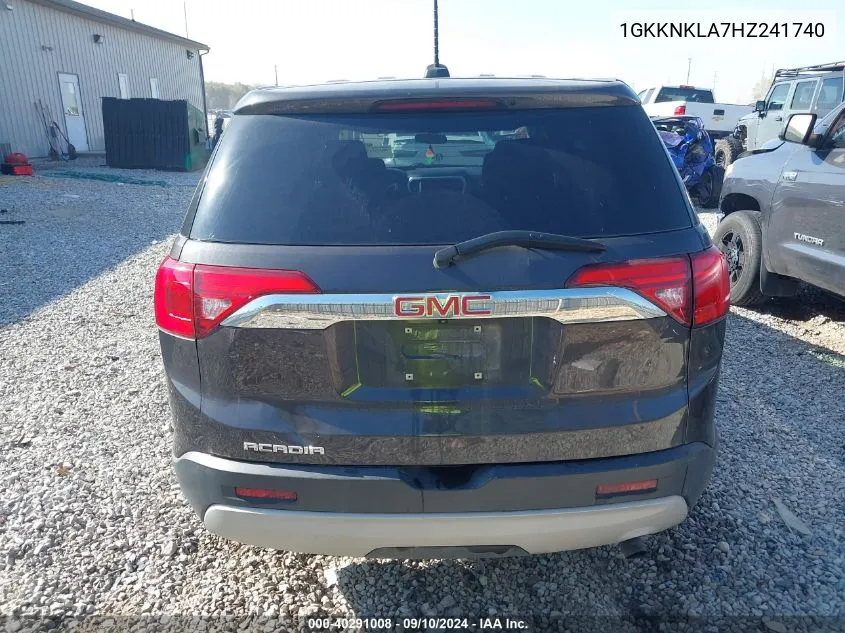 1GKKNKLA7HZ241740 2017 GMC Acadia Sle