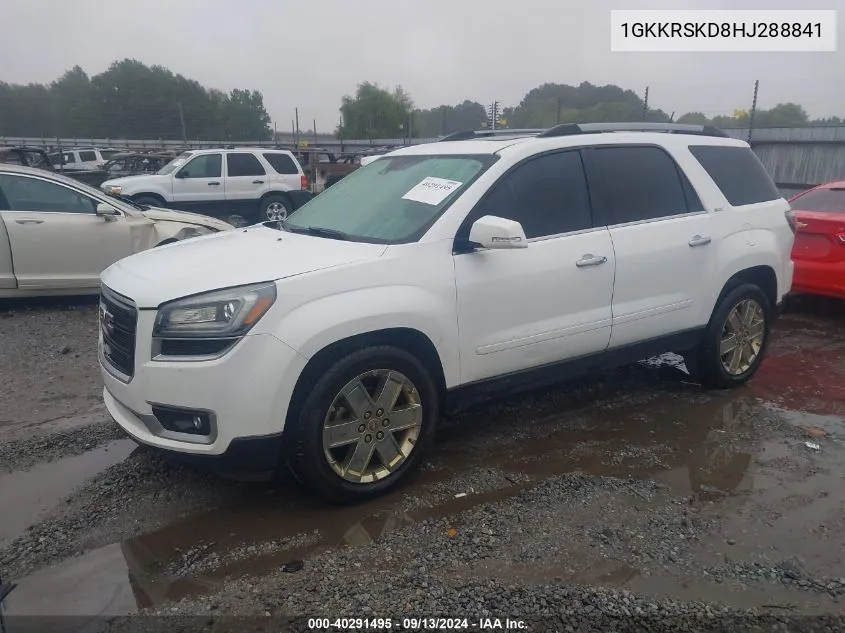 1GKKRSKD8HJ288841 2017 GMC Acadia Limited Slt-2