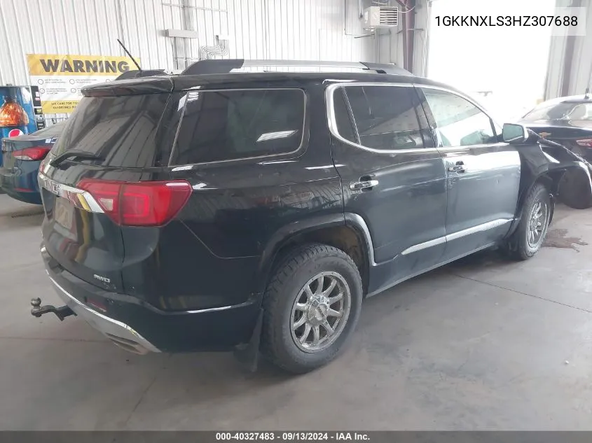 2017 GMC Acadia Denali VIN: 1GKKNXLS3HZ307688 Lot: 40327483