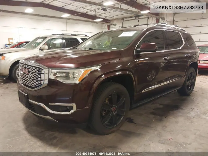 2017 GMC Acadia Denali VIN: 1GKKNXLS3HZ283733 Lot: 40334075