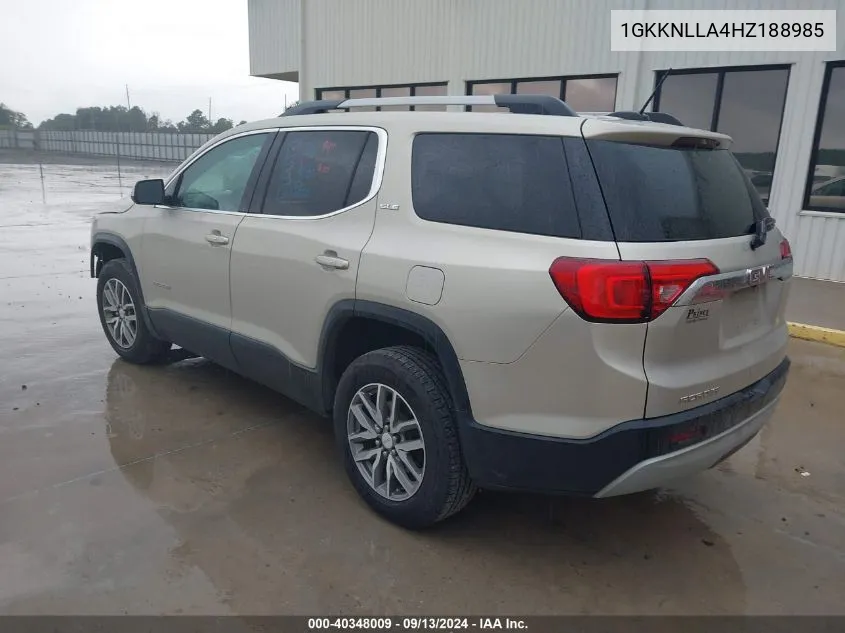 2017 GMC Acadia Sle-2 VIN: 1GKKNLLA4HZ188985 Lot: 40348009