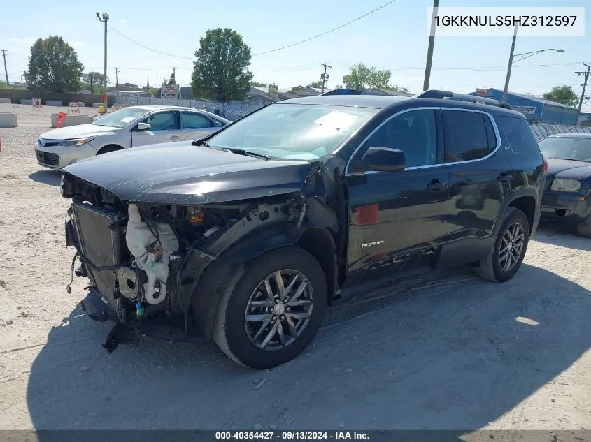 2017 GMC Acadia Slt-1 VIN: 1GKKNULS5HZ312597 Lot: 40354427