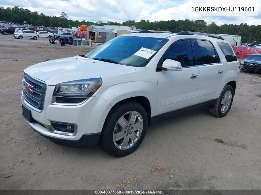 1GKKRSKDXHJ119601 2017 GMC Acadia Limited