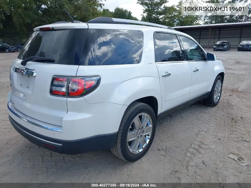 1GKKRSKDXHJ119601 2017 GMC Acadia Limited