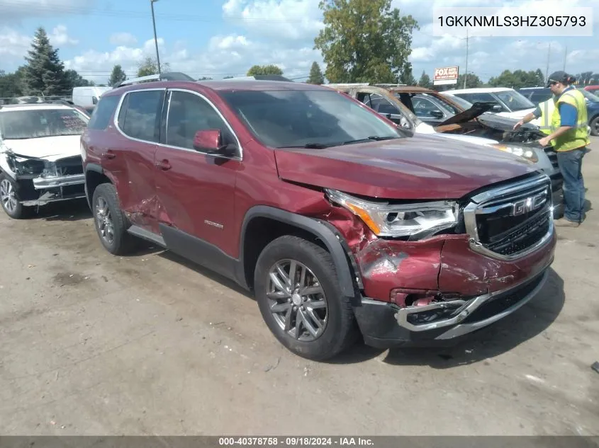 2017 GMC Acadia Slt-1 VIN: 1GKKNMLS3HZ305793 Lot: 40378758