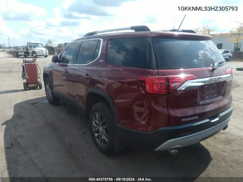 2017 GMC Acadia Slt-1 VIN: 1GKKNMLS3HZ305793 Lot: 40378758