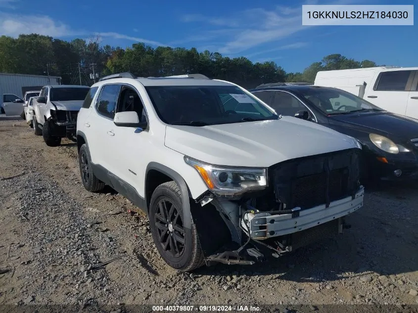 2017 GMC Acadia Slt-1 VIN: 1GKKNULS2HZ184030 Lot: 40379807