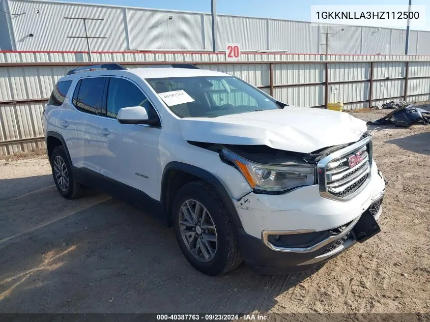 2017 GMC Acadia Sle-2 VIN: 1GKKNLLA3HZ112500 Lot: 40387763