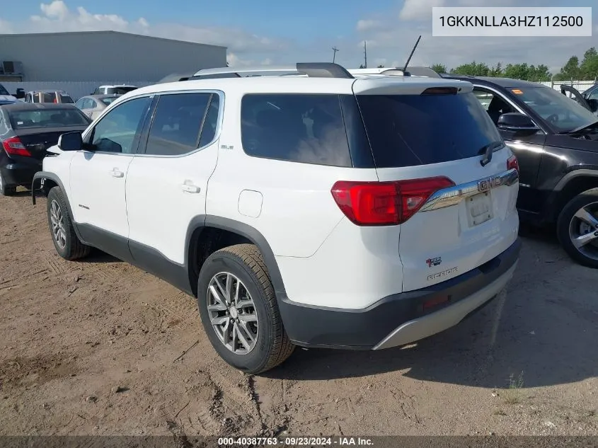 1GKKNLLA3HZ112500 2017 GMC Acadia Sle-2