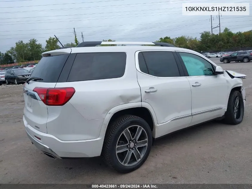 1GKKNXLS1HZ121535 2017 GMC Acadia Denali