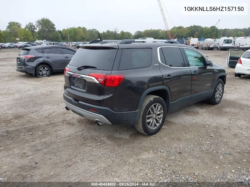 2017 GMC Acadia Sle VIN: 1GKKNLLS6HZ157150 Lot: 40424802