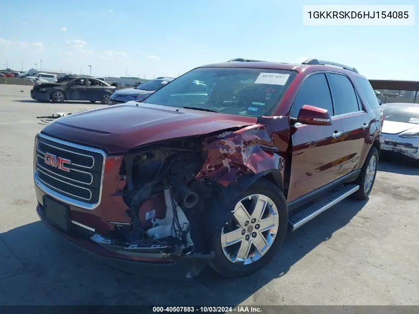 2017 GMC Acadia Limited VIN: 1GKKRSKD6HJ154085 Lot: 40507883