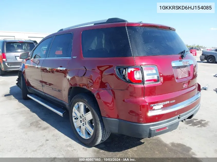 2017 GMC Acadia Limited VIN: 1GKKRSKD6HJ154085 Lot: 40507883