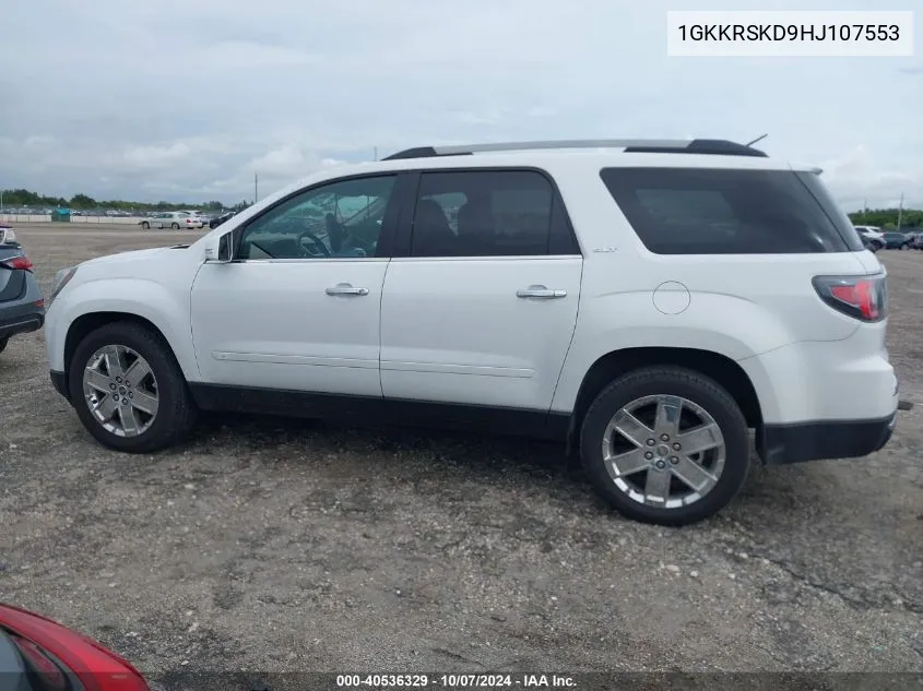 2017 GMC Acadia Limited VIN: 1GKKRSKD9HJ107553 Lot: 40536329