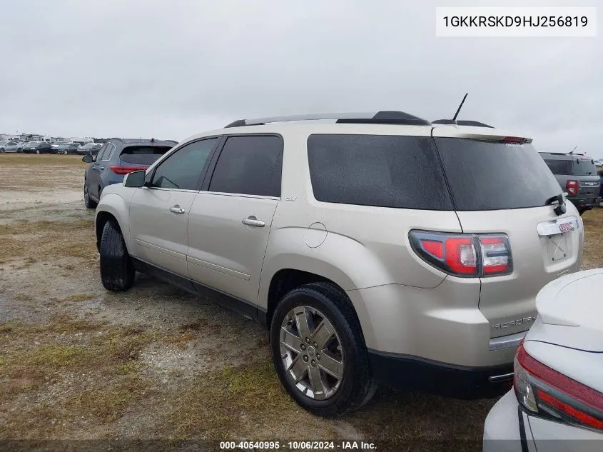 2017 GMC Acadia Limited VIN: 1GKKRSKD9HJ256819 Lot: 40540995