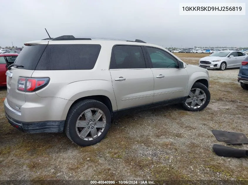 2017 GMC Acadia Limited VIN: 1GKKRSKD9HJ256819 Lot: 40540995