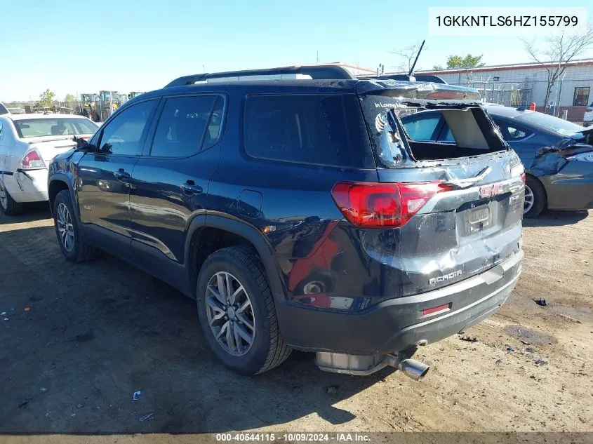 2017 GMC Acadia All Terrain VIN: 1GKKNTLS6HZ155799 Lot: 40544115