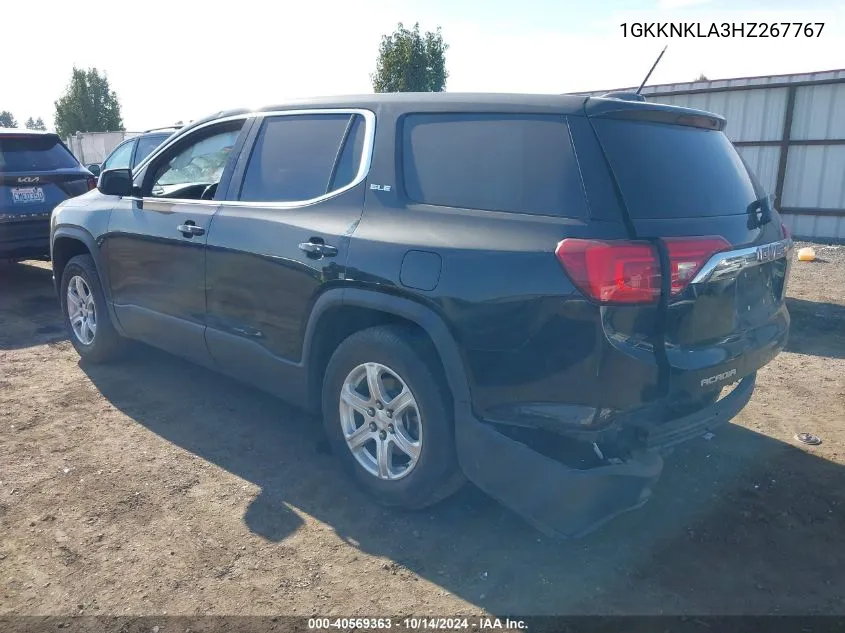 2017 GMC Acadia Sle-1 VIN: 1GKKNKLA3HZ267767 Lot: 40569363