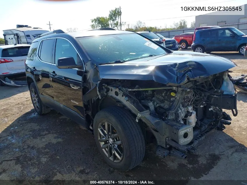 2017 GMC Acadia Slt-1 VIN: 1GKKNMLS6HZ305545 Lot: 40576374