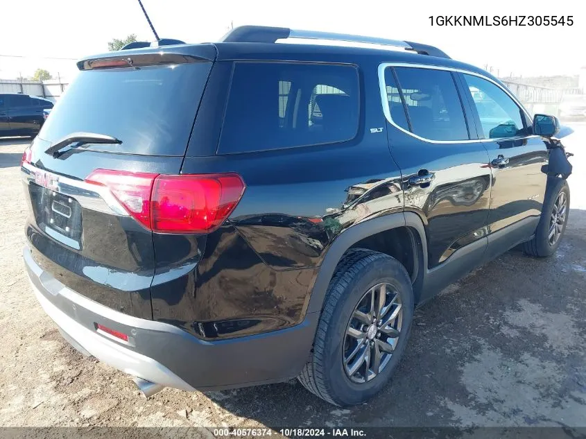 2017 GMC Acadia Slt-1 VIN: 1GKKNMLS6HZ305545 Lot: 40576374