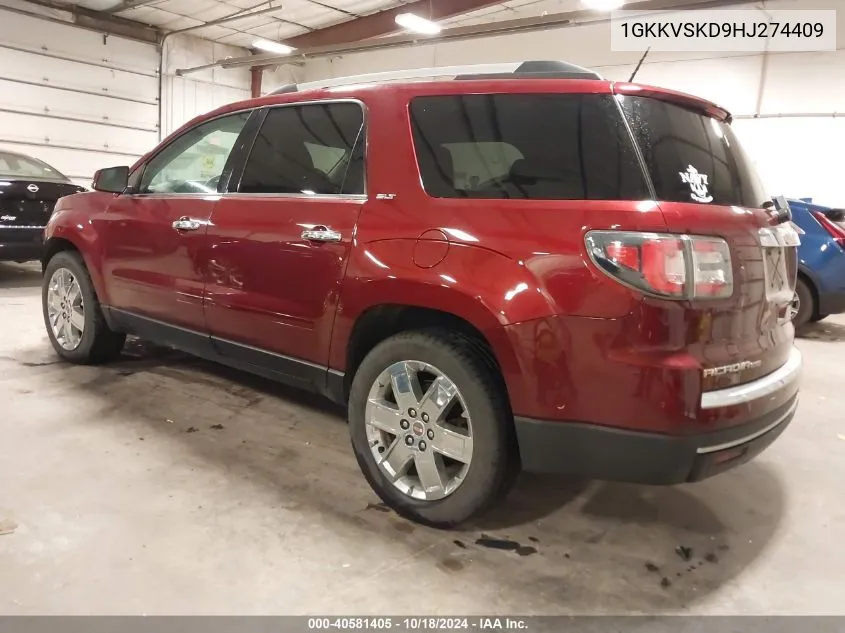 1GKKVSKD9HJ274409 2017 GMC Acadia Limited