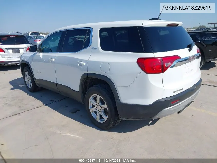 2017 GMC Acadia VIN: 1GKKNKLA18Z29619 Lot: 40587115