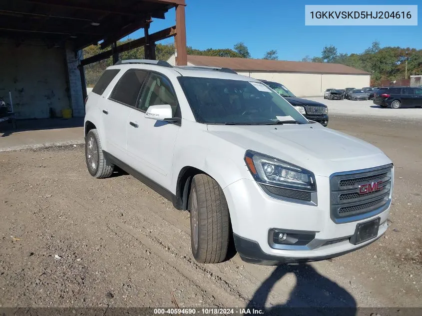 1GKKVSKD5HJ204616 2017 GMC Acadia Limited