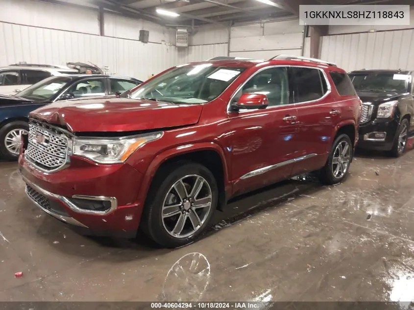 1GKKNXLS8HZ118843 2017 GMC Acadia Denali