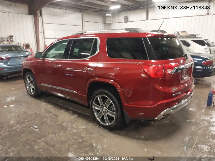 1GKKNXLS8HZ118843 2017 GMC Acadia Denali