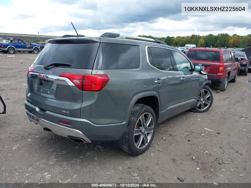 2017 GMC Acadia Denali VIN: 1GKKNXLSXHZ225604 Lot: 40609673