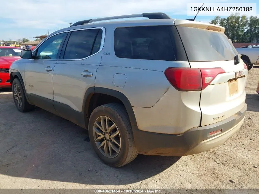 2017 GMC Acadia Sle-2 VIN: 1GKKNLLA4HZ250188 Lot: 40621454