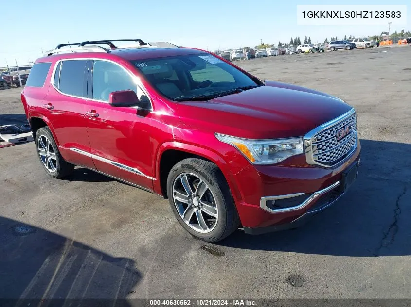 1GKKNXLS0HZ123583 2017 GMC Acadia Denali